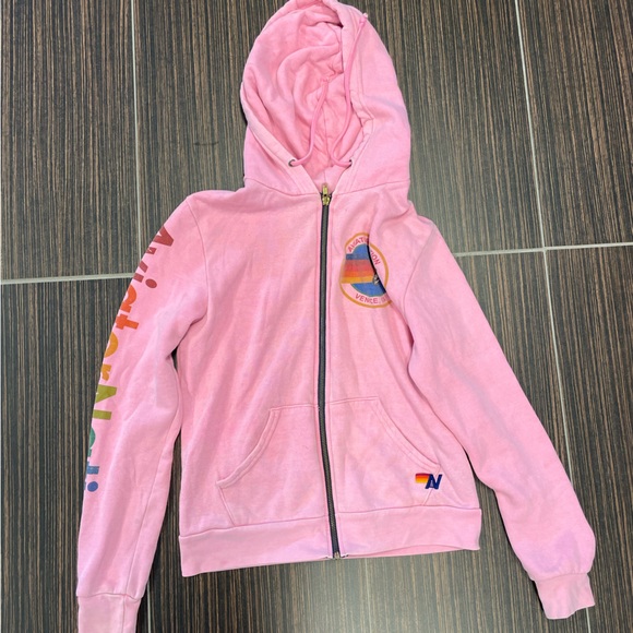 Aviator Nation Tops - Aviator Nation Pink Zip Up Hoodie